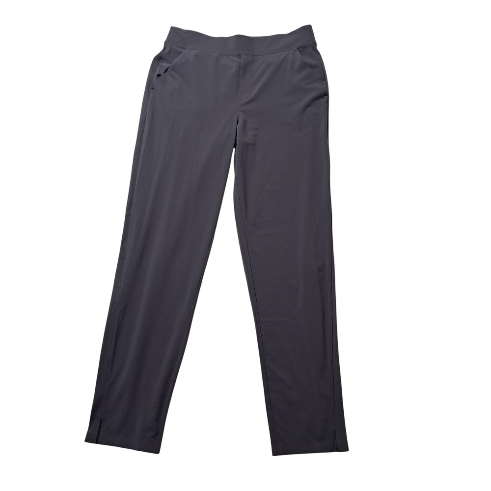Athleta Brooklyn Ankle Pants Women's 10 Tall Purple Gray Active Stretch Travel